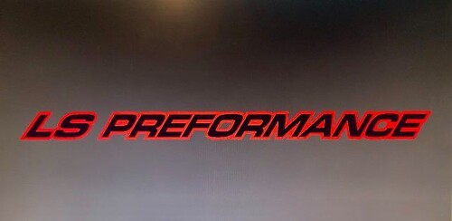 LS PERFORMANCE OUTLINE SERIES Hood Stickers Decals For Chevy, GMC, Silverado, Sierra
