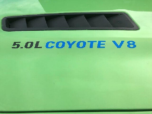 5.0L Coyote V8 Hood Vinyl Decal Emblem Set for Musclecar 
