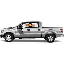Platinum Side Stripes Graphics Stickers Decals Duo Color Vinyl for Ford F-150_2