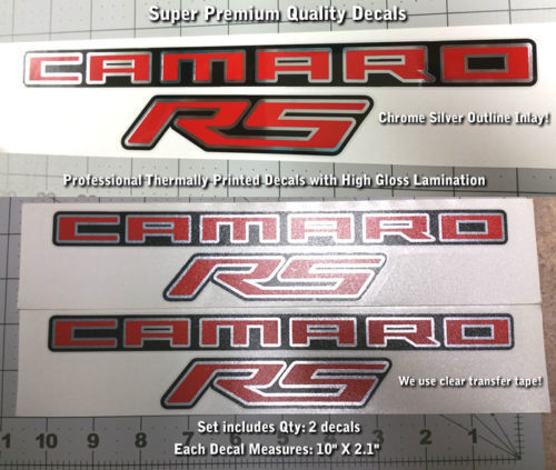 Camaro RS Universal Vinyl Decal Sticker for Chevrolet Camaro