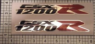 1200 or 1100 R Decals Pair Hayabusa GSXR Chrome Red