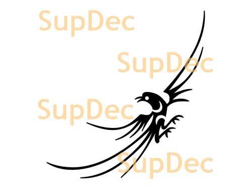Bird Vinyl Art Wall  Window Bathroom Sticker Decal removable #2