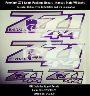  Z71 Decal Kit Kansas State Wildcats Premium Quality Bubble-Free 0181