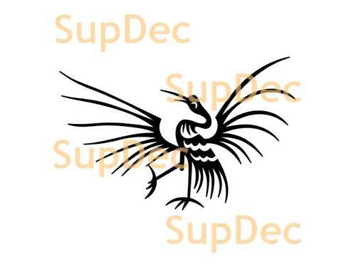 Bird Vinyl Art Wall  Window Bathroom Sticker Decal removable #3