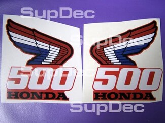 2x Honda 500 decals stickers