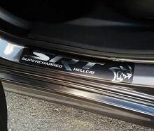 SRT Hallcat Style Door Sill Vinyl Decals  Set for Dodge Challenger Charger_2