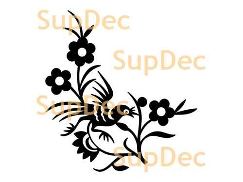 Bird Vinyl Art Wall  Window Bathroom Sticker Decal removable #6