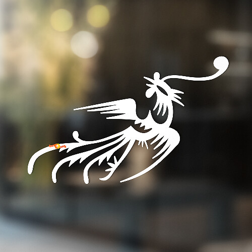 Flying Bird Art Universal Vinyl Decal Sticker