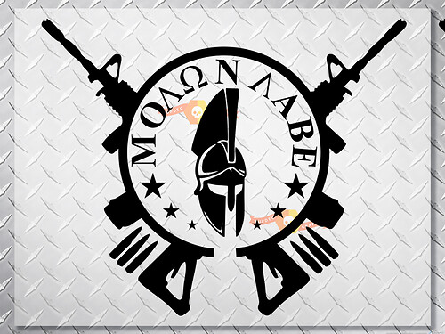 Molon Labe Spartan Helmet Hood Vinyl Decal Sticker for Jeep Wrangler