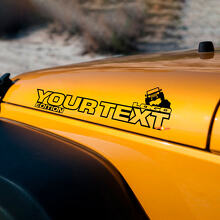 Pair Off Road Edition Hood Vinyl Stickers Decals for Jeep Wrangler Rubicon 3