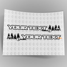 Pair Off Road Hood Vinyl Stickers Decals 3 for Jeep Wrangler Unlimited 3