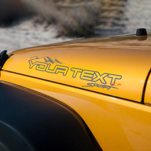 Pair Off Road Hood Vinyl Stickers Decals for Jeep Wrangler Unlimited 2