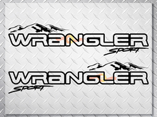 Pair Jeep Wrangler Unlimited Off Road Vinyl Hood Decals 2