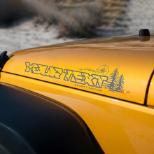Custom Text Compass Forest Hood Vinyl Stickers Decals for Jeep Wrangler Unlimited 2
