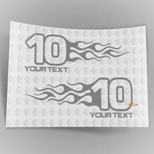 Flame Style Logo Right and Left Car Decal Stickers for Dodge Chrysler Jeep 2