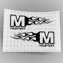 Flame Style Logo Right and Left Car Decal Stickers for Dodge Chrysler Jeep 6