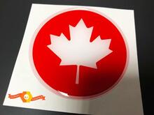Canada flag Domed Badge Emblem Resin Decal Sticker 2