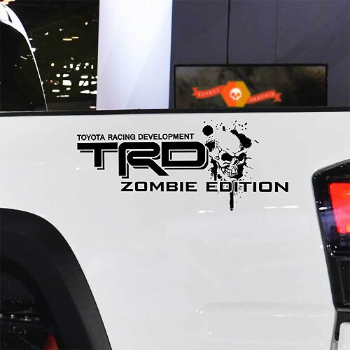 Toyota TRD Zombie Edition 4X4 Bedside Graphic Decals