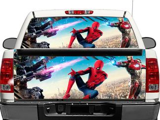 Iron Man Marvel Comics Spider Man Rear Window OR tailgate Decal Sticker Pick-up Truck SUV Car