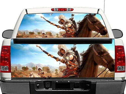 Assassins Creed Origins Rear Window or Tailgate Vinyl Decal for Pick-up Trucks SUVs