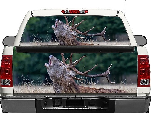 Deer Nature Rear Window OR tailgate Decal Sticker Pick-up Truck SUV Car