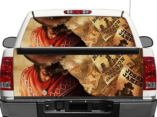 Red Dead Redemption Rear Window or Tailgate Vinyl Decal for Trucks