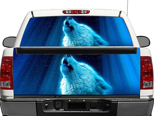 Polar Wolf Rear Window or Tailgate Vinyl Decal for Pick-up Trucks SUVs