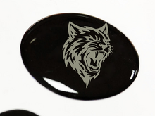 Start Engine Button Hellcat-Style Domed Resin Decal for Dodge Charger_2