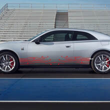 Side rocker panel decal stripes for Dodge Charger Electric 3 3