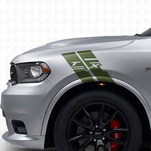 Custom Side Fender Hash Vinyl Stripes Decal Kit for Dodge Durango_3