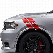 Custom Side Fender Hash Vinyl Stripes Decal Kit for Dodge Durango_4