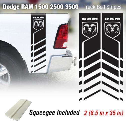 4x4 Truck Bed Stripe Vinyl Sticker Racing 7R for Dodge Ram 1500 2500 3500