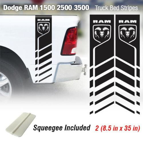 4x4 Truck Side Stripe Vinyl Decals for Dodge Ram 1500 2500 3500
