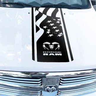 Dodge Ram Hemi 1500 2500 3500 Rebel Mopar Hood Decal Vinyl Stripes