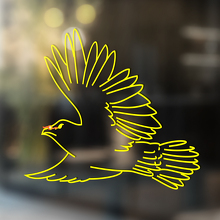 Flying Bird Contour Style Universal Vinyl Decal Sticker_2