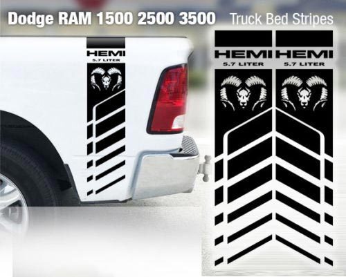 4x4 Truck Bed Stripe Vinyl Sticker Racing H1 for Dodge Ram 1500 2500 3500
