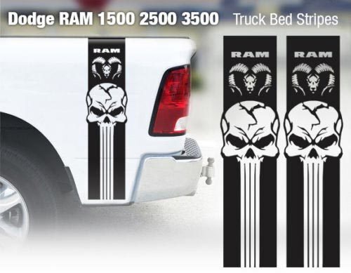 4x4 Truck Bed Stripe Vinyl Sticker Racing 9D for Dodge Ram 1500 2500 3500