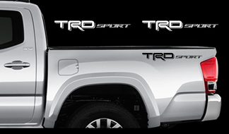 TRD SPORT Decals Toyota Tundra Tacoma Truck Bed Vinyl Stickers X2 2012-2017