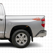 TRD Off-Road Mountain Rear Side Vinyl Decal Set for Toyota Tacoma Tundra_4