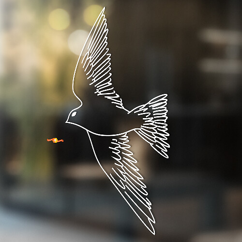 Swift in Flight Universal Vinyl Decal Sticker