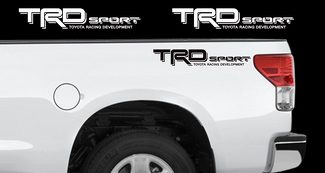TRD SPORT Decals Toyota Tundra Tacoma Racing Truck Bed Vinyl Stickers X2