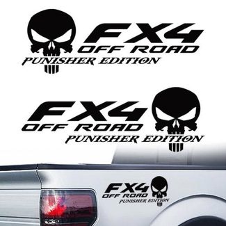 Ford F-150 FX4 Off Road Truck f150 The Punisher Pair Decals Vinyl Decal f 150 F250