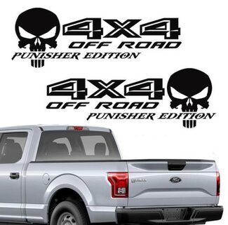Ford F150 4X4 off road Punisher Decals Truck Stickers Vinyl Decal