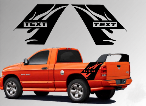 Custom Text Vinyl Sticker Decal Graphic Truck Bed Stripes Flames for Dodge Ram 1500 2500 Daytona
