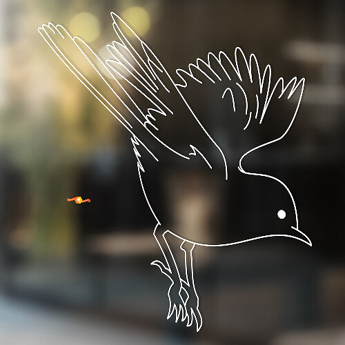 Sparrow Bird Universal Vinyl Decal Sticker