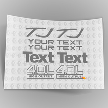 Sport 4.0 High Output Stickers Decals Kit for Jeep Wrangler YJ TJ 2