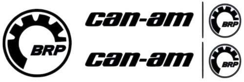 2 X CAN-AM LOGO STICKER DECAL EMBLEM + 1 FREE BRP STICKER