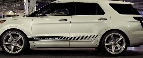Vinyl decal sticker stripes for Ford Explorer 2010 2011 2012 2013 2015 2016 2018