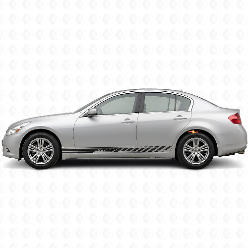 Racing Side Stripes Vinyl Decal Kit for Infiniti G35 G37