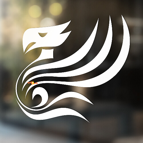 Eagle Tribal Minimal Style Universal Vinyl Decal Sticker